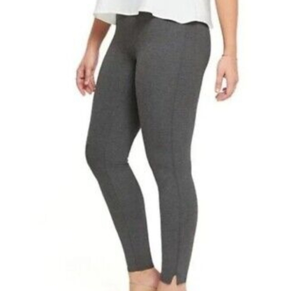 Spanx Ankle Length Ponte Charcoal Legging - Picture 2 of 6